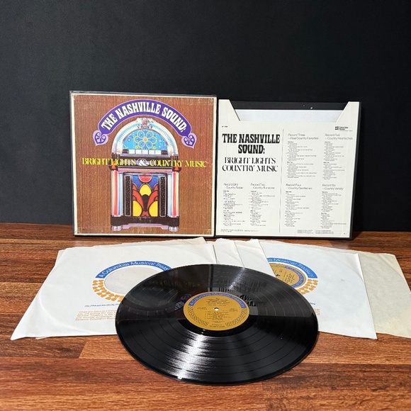 COLUMBIA HOUSE “The Nashville Sound: Bright Lights Country inMusic” (6 Records) - Picture 1 of 10